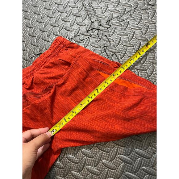 Lululemon Pace Breaker Linerless Short 7" Men's Athletic Gym Orange Red‎ Small - Picture 7 of 9